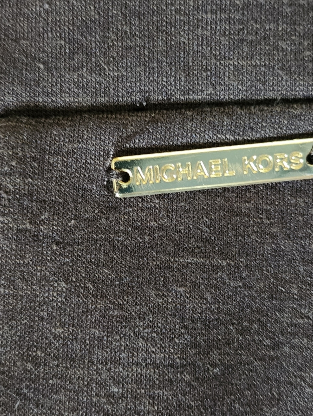 Lot Of 2 Michael Kors Gray and Brown Ponte Skinny Pants - Gold Accent - Picture 6 of 16